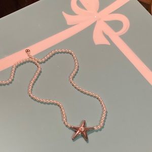 Tiffany & Co. Pearl & Silver Starfish Necklace